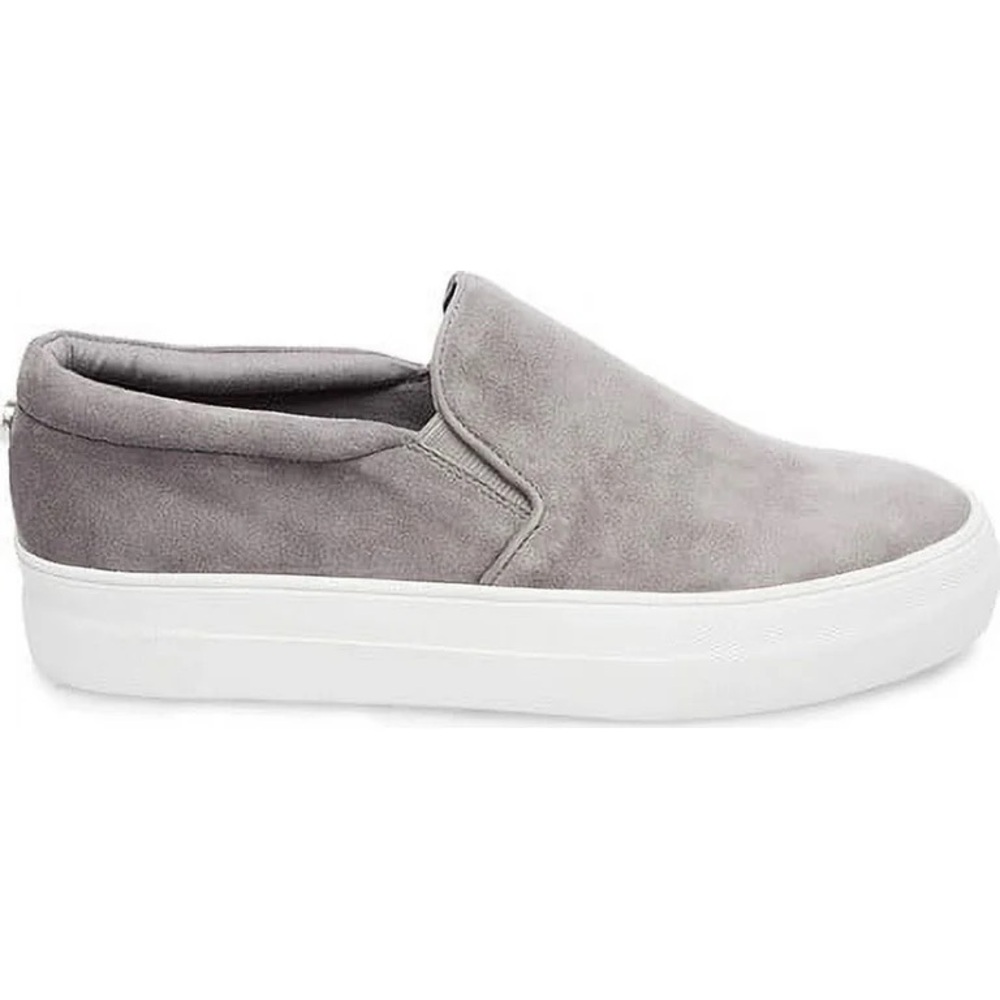 Steve Madden Gray Slip-On Suede Sneakers